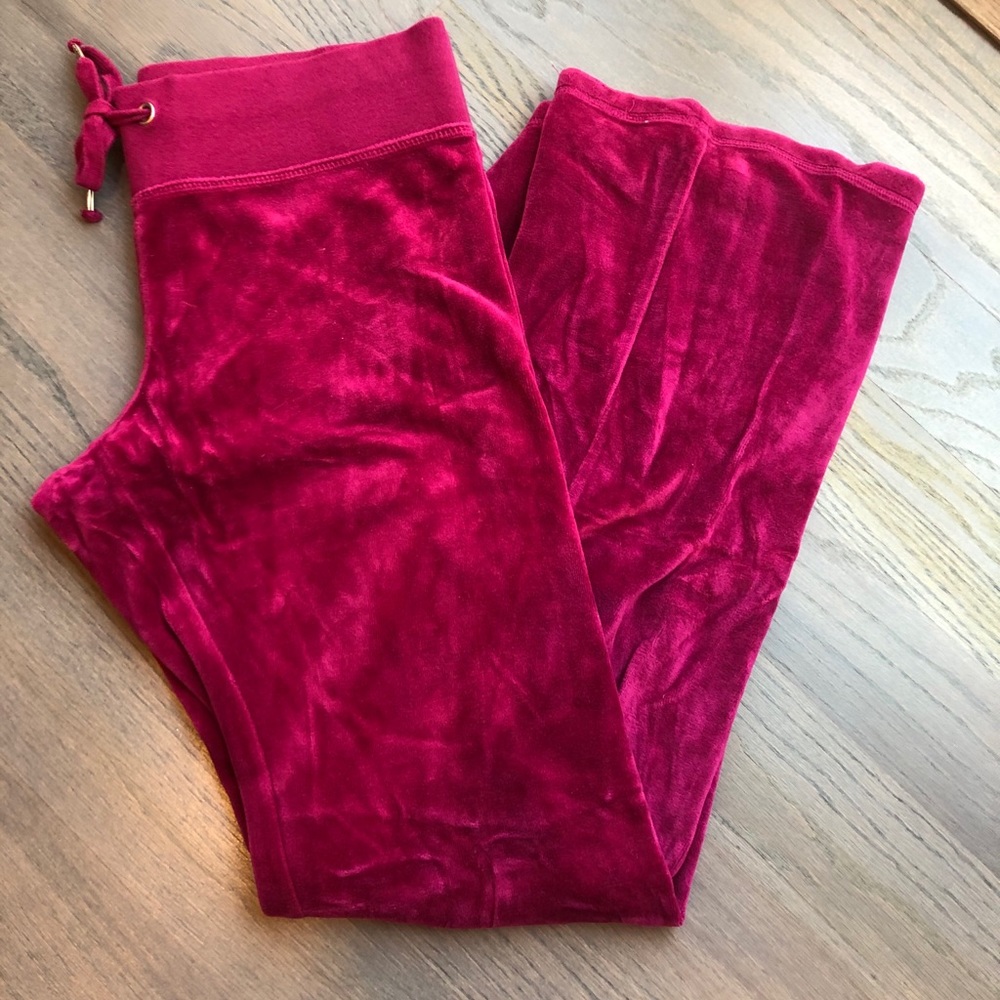 Y2K velour magenta hot pink track suit